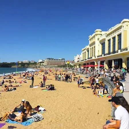 アパート Studio Waikiki 3 Etoiles A 2 Pas De La Cote Des Basques & Des Halles *